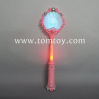light up mermaid shell wand with huge pearl tm06690