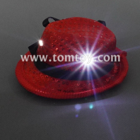 light up mini top hat hair clip tm06607-rd