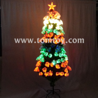 light up optical fiber christmas tree with dark green leaves tm07404