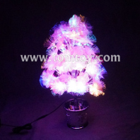 light up pink optical fiber potted flower tm07325