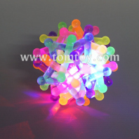 light up rainbow braided ball tm03492