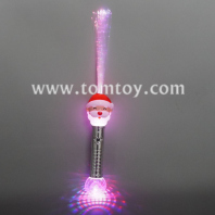 light up santa claus fiber optic wand tm07691