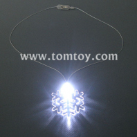 light up snowflake necklace tm000-066-snowflake-wt