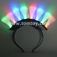 mohawk led fiber optic headband tm061-023-bk