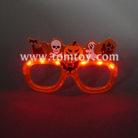 orange light up halloween pattern glasses tm07384
