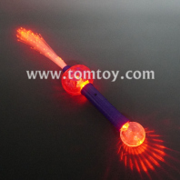 pumpkin fiber optic wand with prism ball tm08575