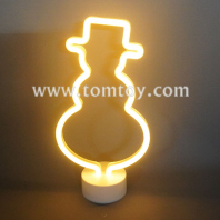 snowman led neon light sign tm07145